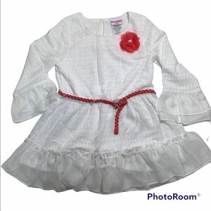 NWOT Nannette Kids Knit Tunic With Waist Belt Size 5